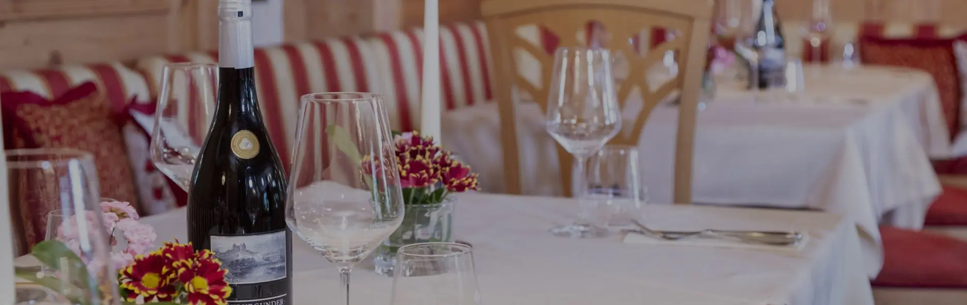 Ausschnitt der Speisekarte im Restaurant Bad Krozingen mit regionalen Gerichten